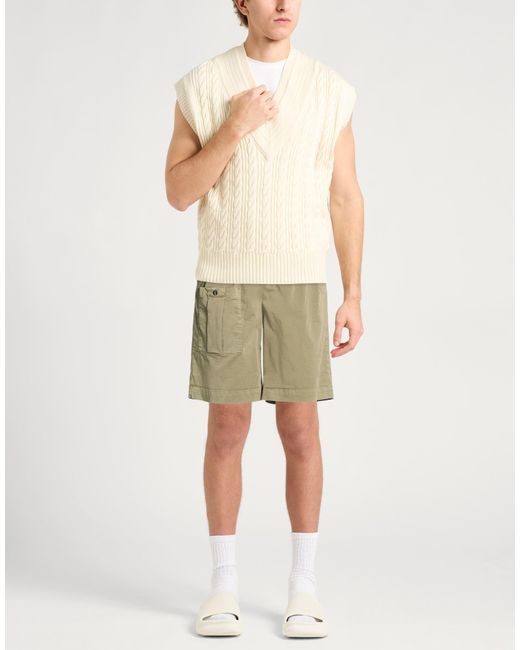 Blauer Green Military Shorts & Bermuda Shorts Cotton, Elastane for men