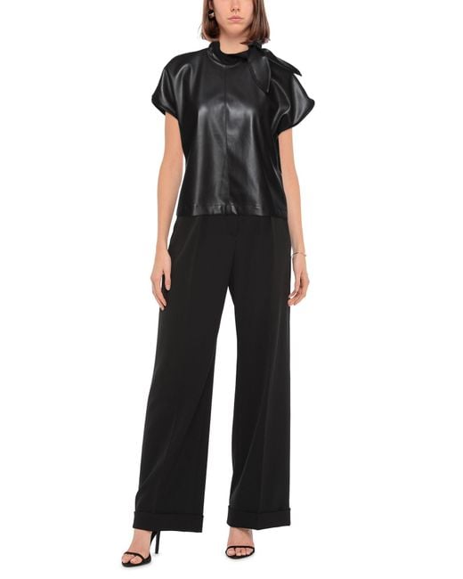 Clips Black Blouse