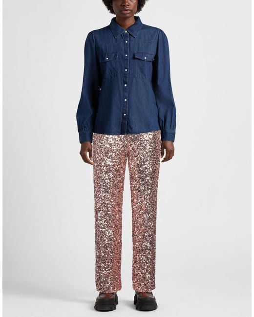 Caliban Multicolor Pants Polyester, Elastane