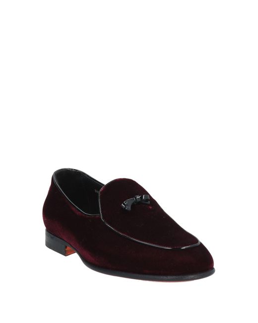 Santoni Loafer in Red for Men | Lyst