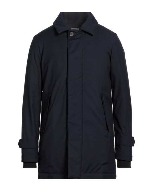 Camplin Blue Coat Polyester, Viscose, Polyurethane for men