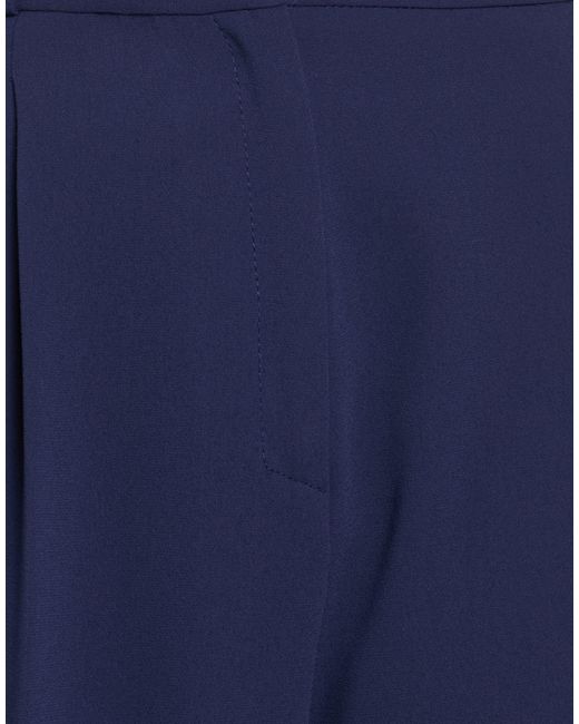 Elisabetta Franchi Blue Pants Polyester, Polyurethane
