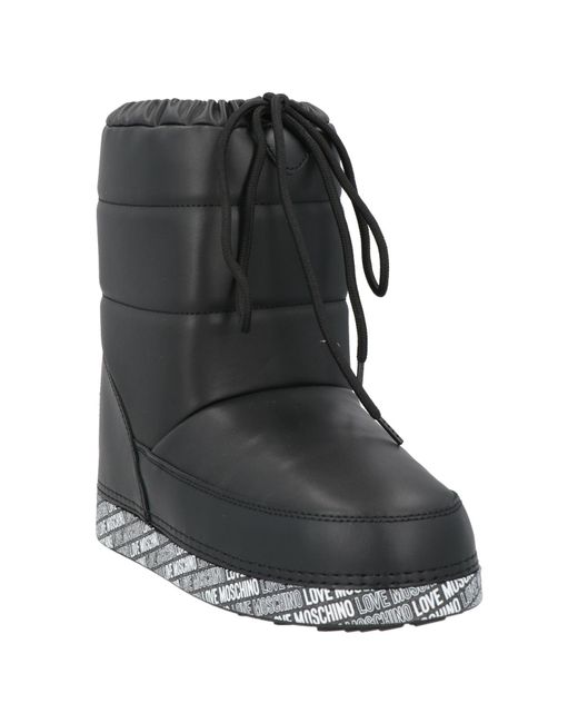Love Moschino Black Ankle Boots