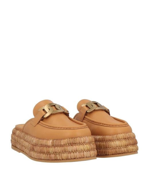 Tod's Brown Mules & Clogs
