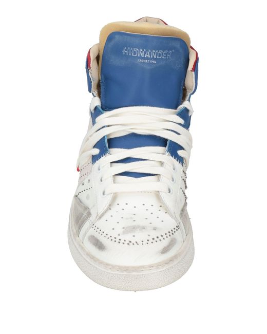 HIDNANDER Blue Sneakers Leather for men