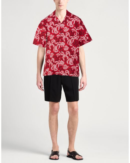 Lanvin Red Shirt Cotton for men