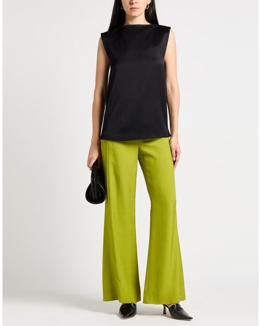 Jil Sander Black Top Viscose, Silk