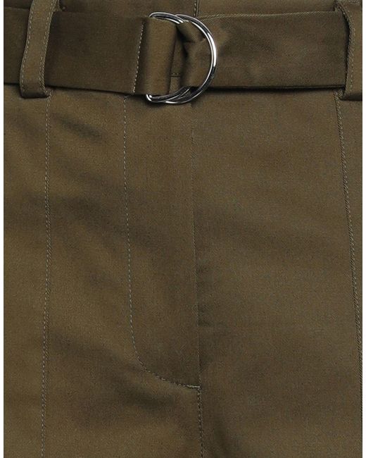 MSGM Green Pants Cotton, Elastane