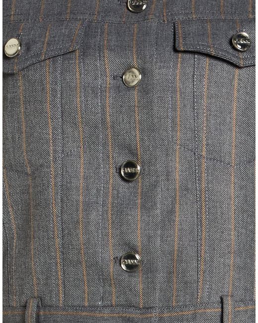 Ganni Gray Jacket Wool, Polyester, Viscose