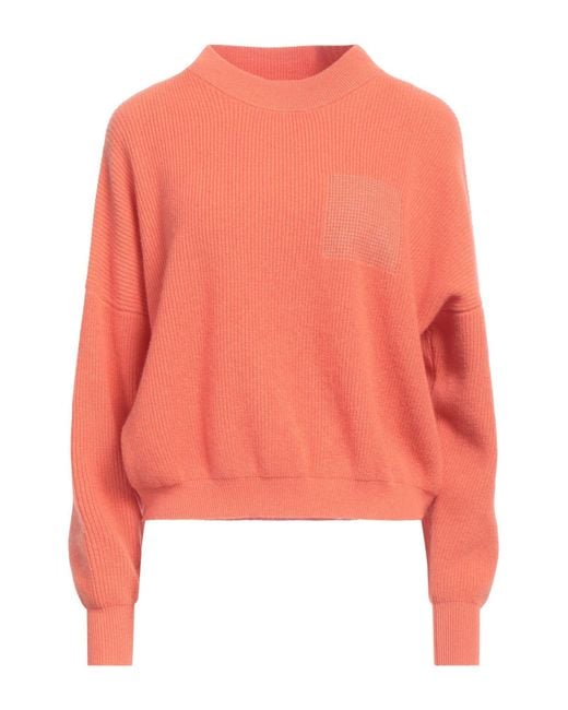 Peserico Pink Turtleneck Wool, Silk, Cashmere, Metallic Fiber