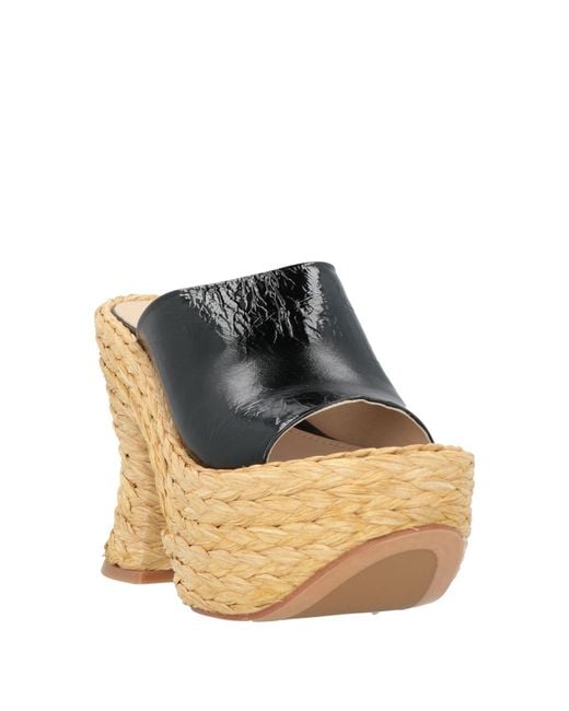 Paloma Barceló Black Sandals Leather
