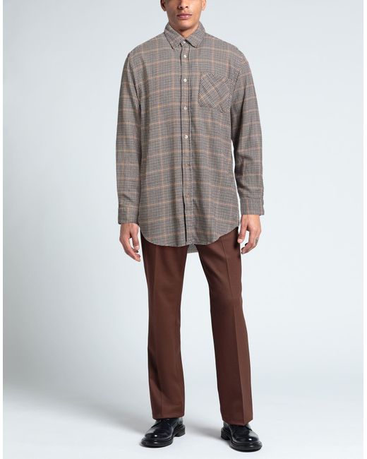 Portuguese Flannel Gray Shirt Cotton for men