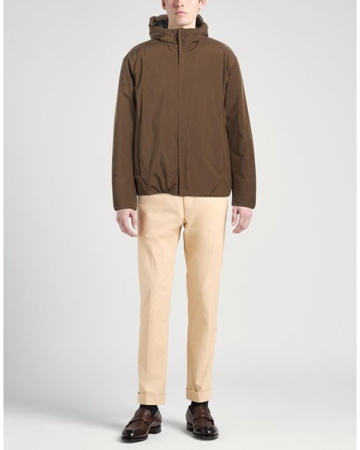 Herno Brown Puffer Polyester for men