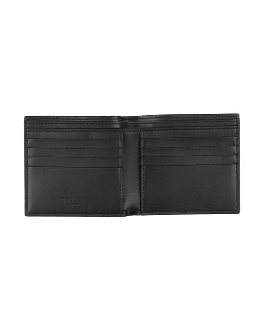 McQueen Black Wallet Leather for men