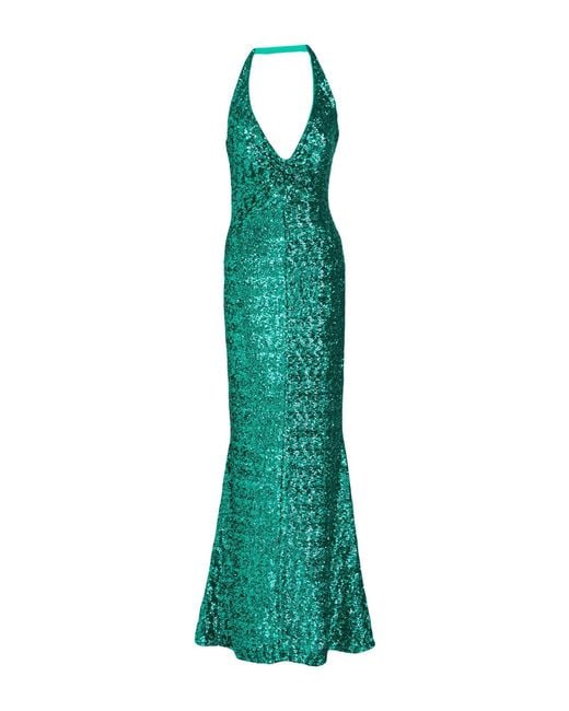 La Petite Robe Di Chiara Boni Green Maxi Dress Polyester