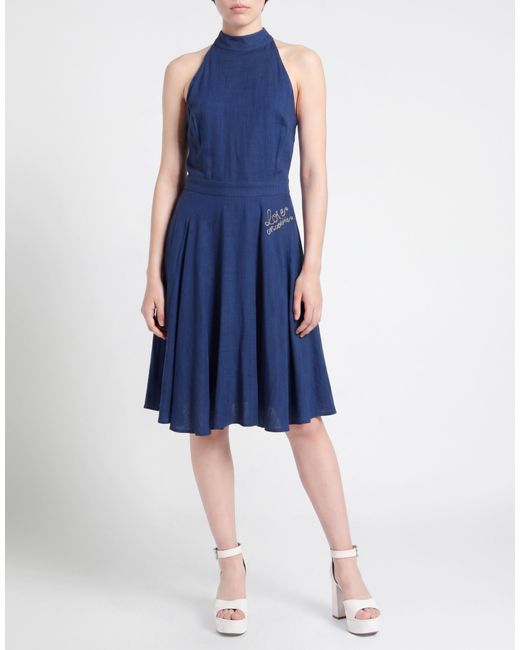 Love Moschino Blue Midi Dress