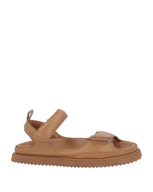 Elena Iachi Brown Sandals Leather