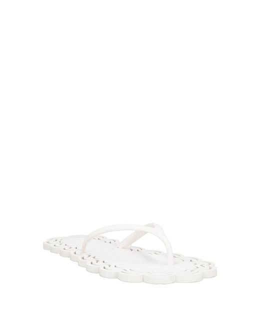 Carlotha Ray White Thong Sandals