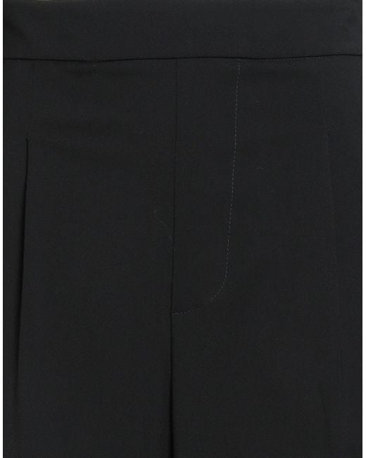 Nora Barth Black Pants Wool, Viscose, Polyester, Elastane
