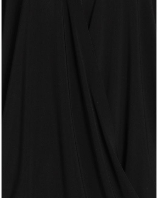 Norma Kamali Black Mini Dress Polyester, Elastane