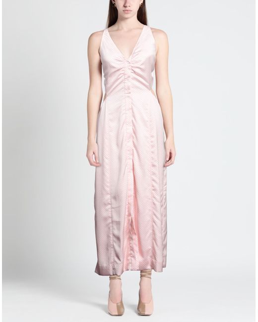 Ganni Pink Maxi-Kleid