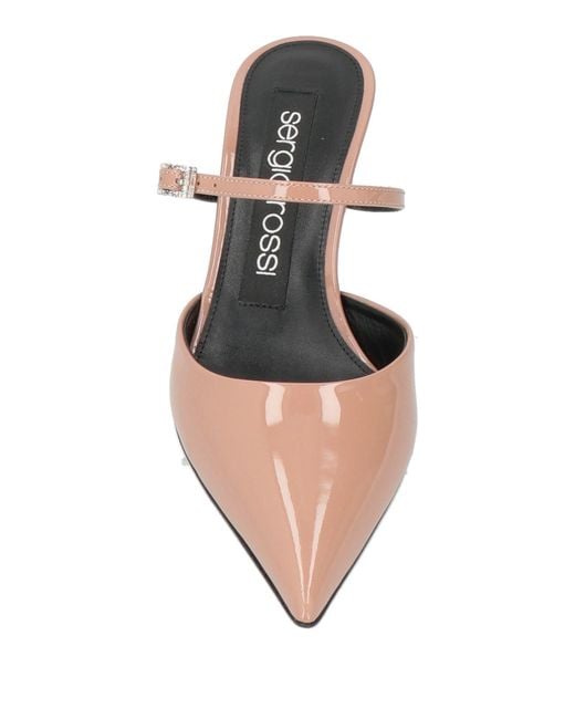 Sergio Rossi Pink Mules & Clogs Leather