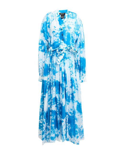 Avant Toi Blue Midi Dress Cotton