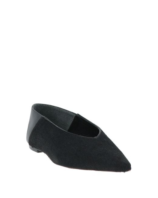 Ammb Milano Black Ballet Flats Leather
