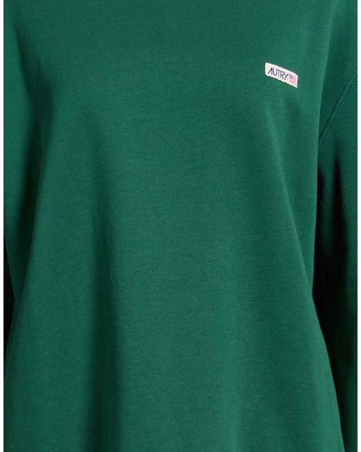 Autry Green Sweatshirt Cotton, Elastane