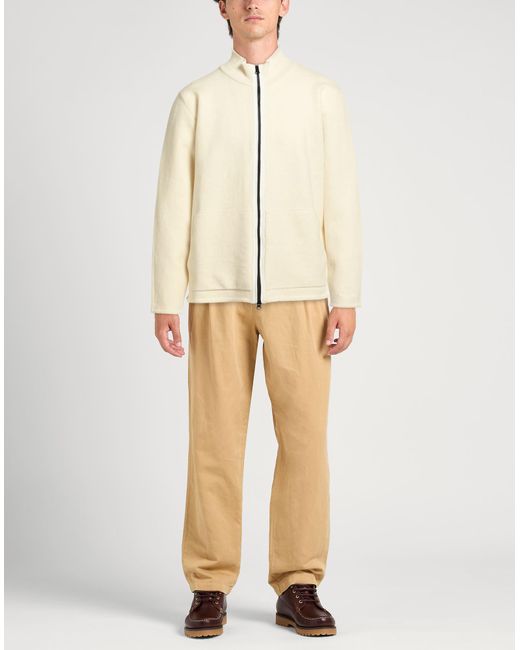 C P Company Natural Cardigan Synthetic Fibers, Cotton, Wool, Alpaca Wool for men