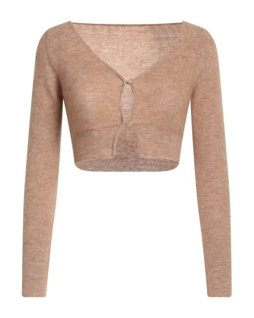 Jacquemus Natural Cardigan Le Cardigan Alzou Aus Einem Mohairgemisch