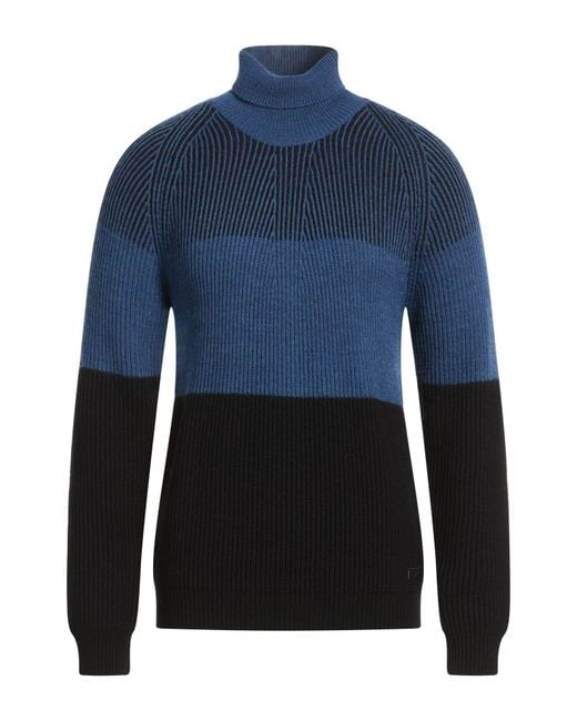 Trussardi Blue Turtlenecks for men