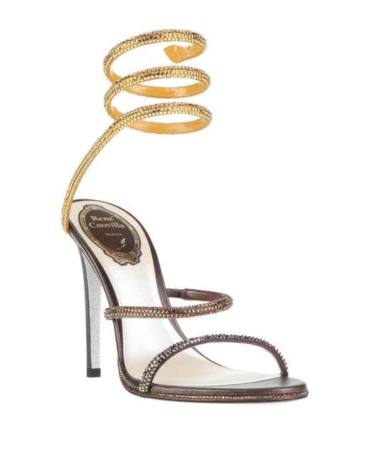 Sandali di Rene Caovilla in Metallic