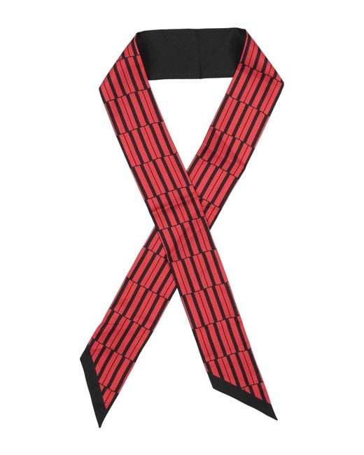 Ferragamo Red Scarf Silk