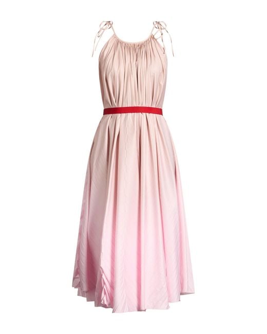 Co.Go Pink Midi Dress Polyester