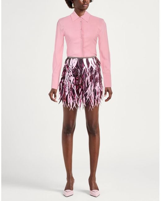 Pinko Pink Shirt Viscose, Elastane