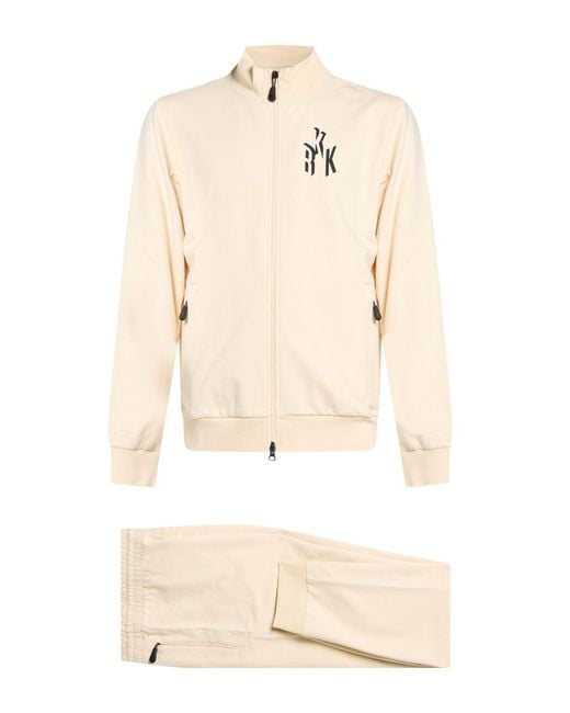 Bikkembergs Natural Cream Tracksuit Cotton, Lycra for men