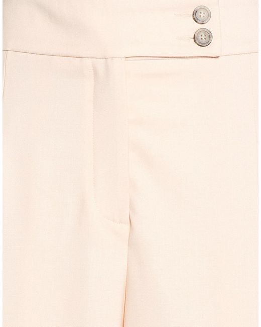 Peserico Natural Pants Virgin Wool, Elastane