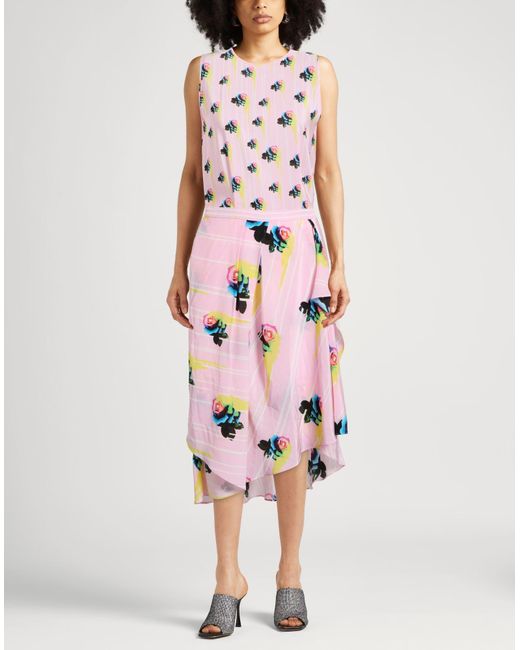 Iceberg Pink Midi Dress Silk