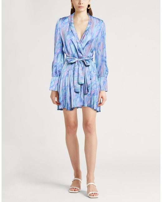 Liu Jo Blue Light Mini Dress Viscose