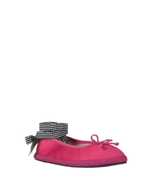 MyChalom Pink Ballet Flats Textile Fibers