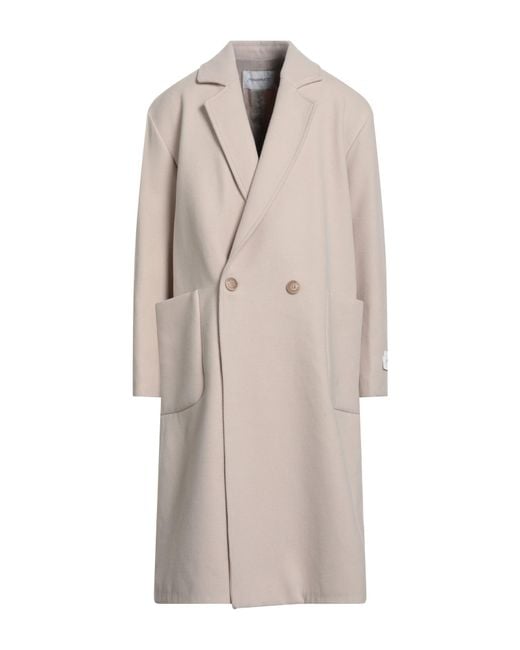 hinnominate Natural Coat Polyester, Viscose, Elastane for men