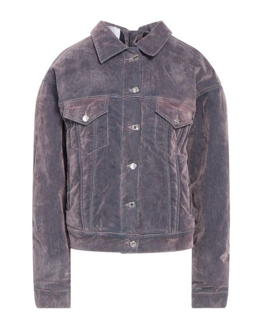 MSGM Blue Denim Outerwear