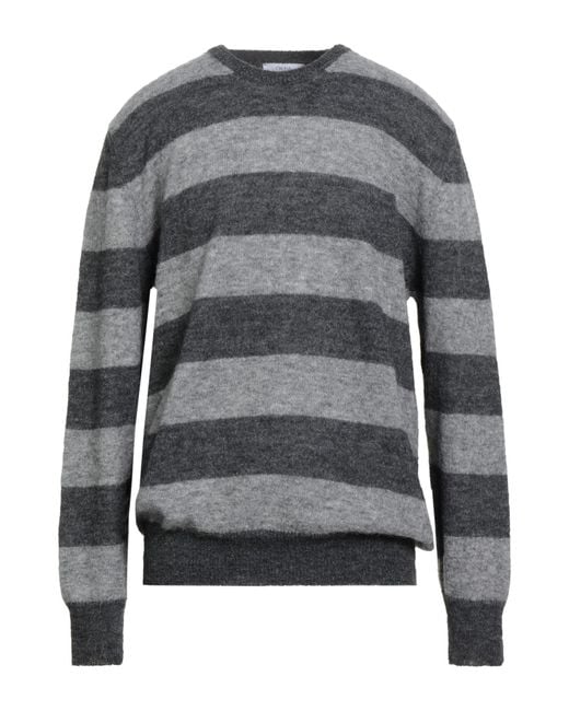 Cruna Gray Sweater Alpaca Wool, Polyamide for men