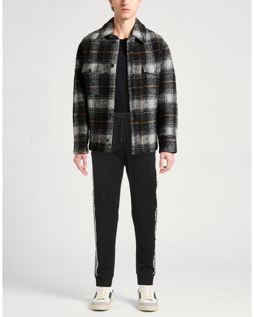 Bikkembergs Black Pants Cotton, Elastane for men