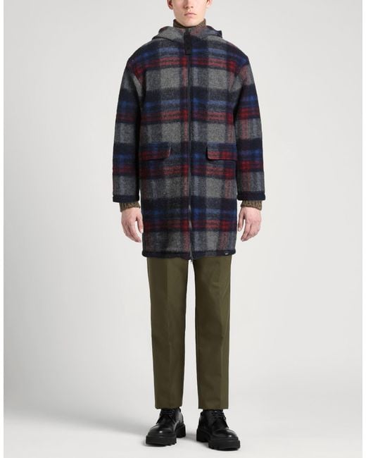 Aspesi Blue Coat Wool, Polyester for men