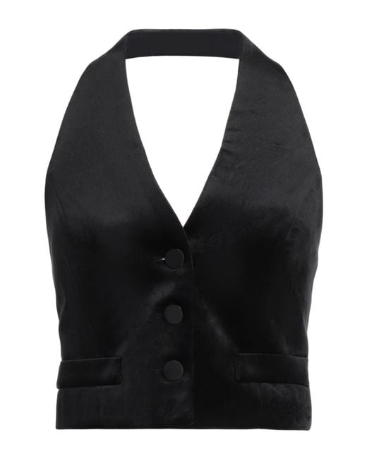 ViCOLO Black Tailored Vest Polyester