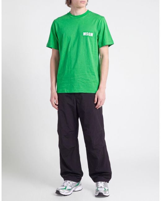 T-Shirt MSGM pour homme en coloris Green