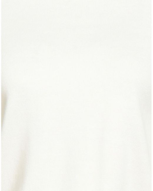 Aragona White Sweater Merino Wool