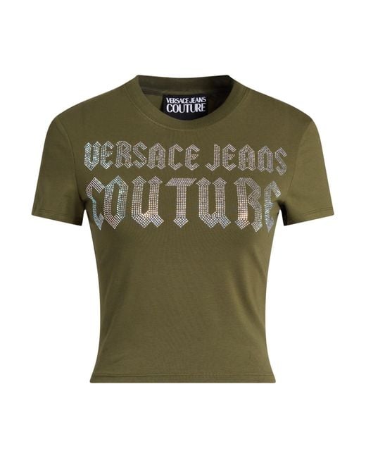 Versace Jeans Couture Green T-Shirts